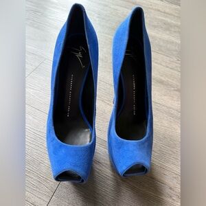 Giuseppe Zanotti Blue Stiletto Heels